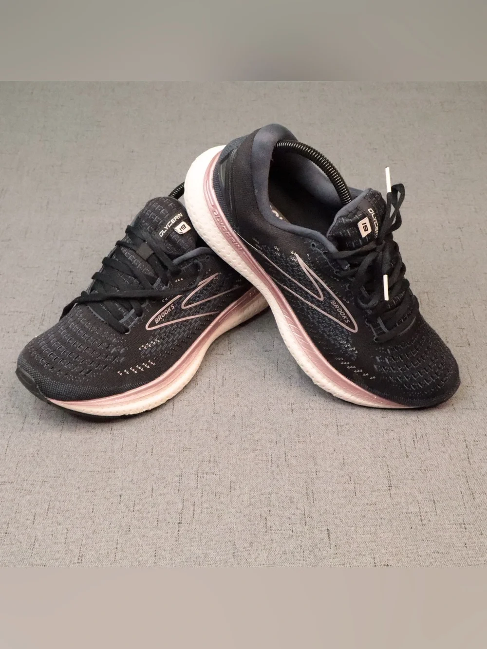 Brooks Glycerin GTS 19 Women's Running Shoes Size 11 Wide (D) Black Metallic